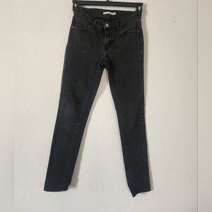 Levis 711 Sleek Black Skinny Jeans for Women Size 26